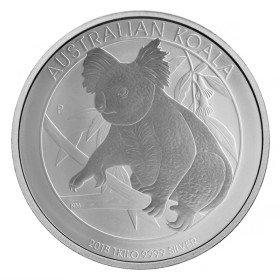 1KG, Australian, 2018, Silver - Koala, reverse