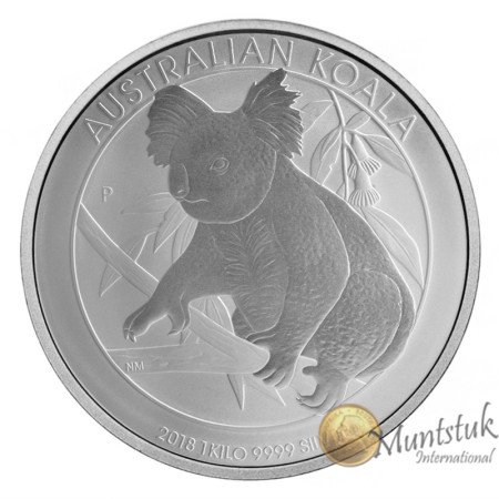 1KG, Australian, 2018, Silver - Koala, reverse