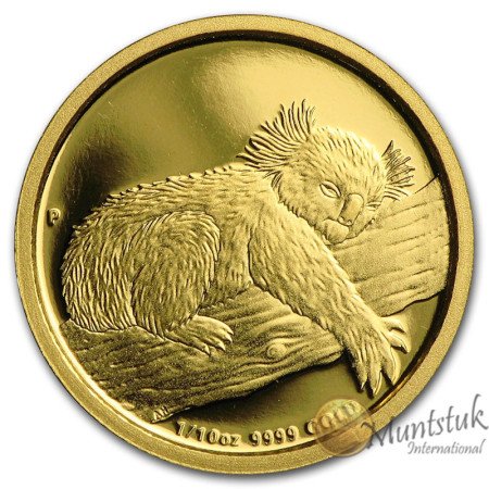 1/10 oz, Australian, 2012, Gold - Koala, reverse