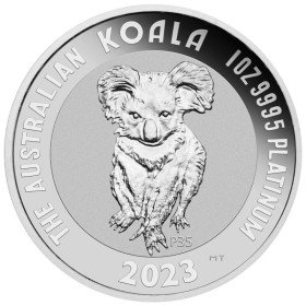 1 oz, Australian, 2023, Platinum - Koala (35th Anniversary), reverse