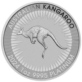 1 oz, Australian, 2024, Platinum - Kangaroo, reverse