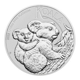1/10 oz, Australian, 2024, Platinum - Koala, reverse