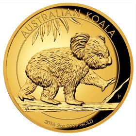 2 oz, Australian, 2016, Gold - Koala, reverse