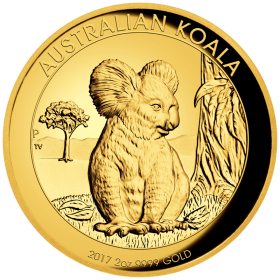 2 oz, Australian, 2017, Gold - Koala, reverse