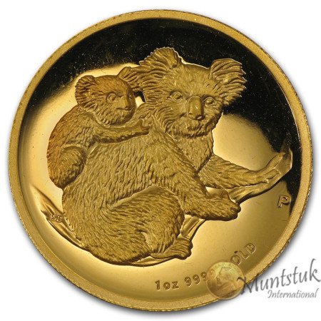 1 oz, Australia, 2008, Gold - Koala, reverse