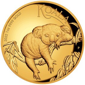 1 oz, Australia, 2022, Gold - Koala, reverse