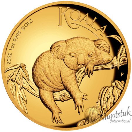 1 oz, Australia, 2022, Gold - Koala, reverse