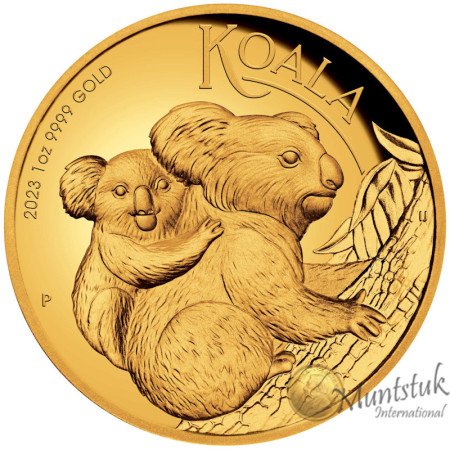 1 oz, Australia, 2023, Gold - Koala, reverse