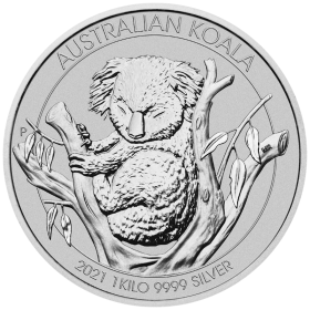 1kg, Australia, 2021, Silver - Koala, reverse
