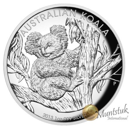 1 oz, Australia, 2013, Silver - Koala, reverse