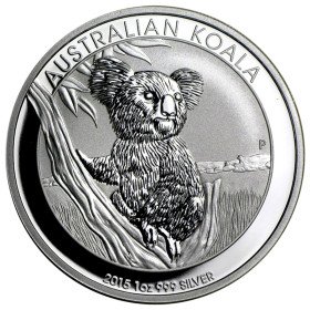 1 oz, Australia, 2015, Silver - Koala, reverse