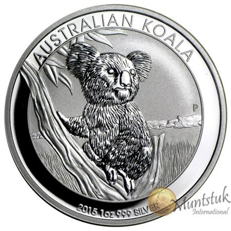1 oz, Australia, 2015, Silver - Koala, reverse