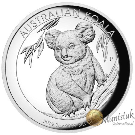 1 oz, Australia, 2019, Silver - Koala, reverse