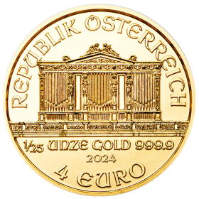 1/25 oz, Austria, 2024, Gold - Vienna Philharmonic, reverse