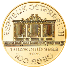 1 oz, Austria, 2025, Gold - Vienna Philharmonic, obverse