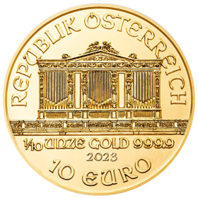 1/2 oz, Austria, 2023, Gold - Vienna Philharmonic, reverse