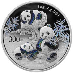 300 Yuan, China, 2025, Silver - Panda, reverse