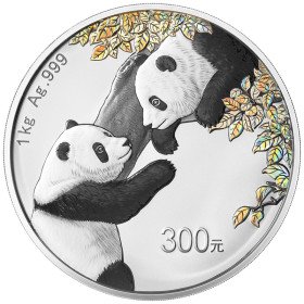 300 Yuan, China, 2023, Silver - Panda, reverse