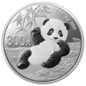 300 Yuan, China, 2020, Silver - Panda, reverse