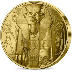 France, 2022, Gold, The Louvre Museum Gold Collectible Coin, Obverse