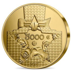 5000 Euro, France, 2021, Gold, , Dior, Reverse
