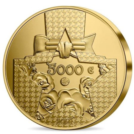 5000 Euro, France, 2021, Gold, , Dior, Reverse