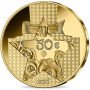 1/4 oz, France, 2021, 50 Euro, Gold, Dior, reverse