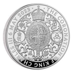 5oz, UK, 2023, Silver, Coronation of King Charles Obverse