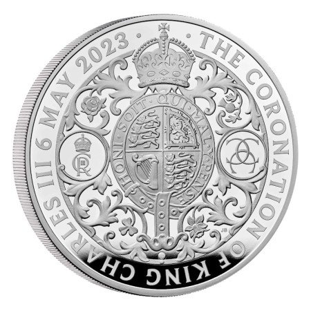 5oz, UK, 2023, Silver, Coronation of King Charles Obverse