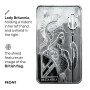 100 oz, UK, Silver - Britannia Fine Silver Bar Front