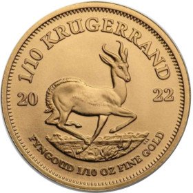 1/10 oz, South Africa, 2022, Gold - Krugerrand Reverse