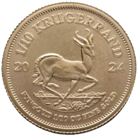 1/10 oz, South Africa, 2024, Gold - Krugerrand Reverse
