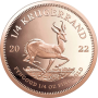 1/4 oz, South Africa, 2022, Gold - Krugerrand reverse