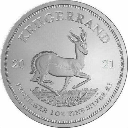 1 oz, South Africa, 2021, Silver - Krugerrand reverse