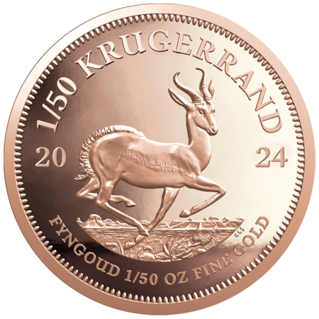 1/50 oz, South Africa, 2024, Gold - Krugerrand Reverse