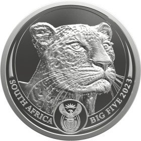 1 Kg, South Africa, 2023, Silver, Big Five II - Leopard,  obverse