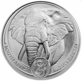 1 oz, South Africa, 2023, Platinum, Big Five II - Elephant, obverse