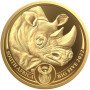 1kg, South Africa, 2022, Gold, Big Five II - Rhino, obverse