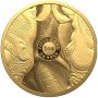 5 oz, South Africa, 2022, Gold, Big Five II - Rhino, reverse