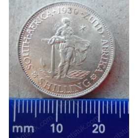Shilling, South Africa, 1930, Silver reverse