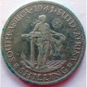 Shilling, South Africa, 1941, Silver