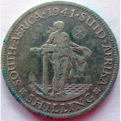 Shilling, South Africa, 1941, Silver