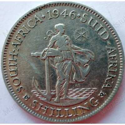 Shilling, South Africa, 1946, Silver