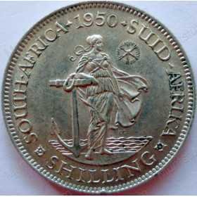 Shilling, South Africa, 1950, Silver