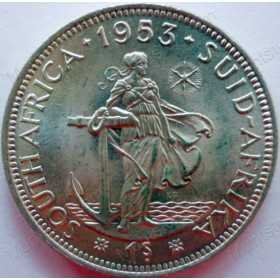 Shilling, South Africa, 1953, Silver