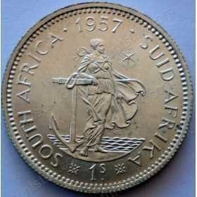 Shilling, South Africa, 1957, Silver