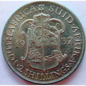 Two Shillings, South Africa, 1937, Silver