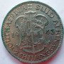 Two Shillings, South Africa, 1943, Silver