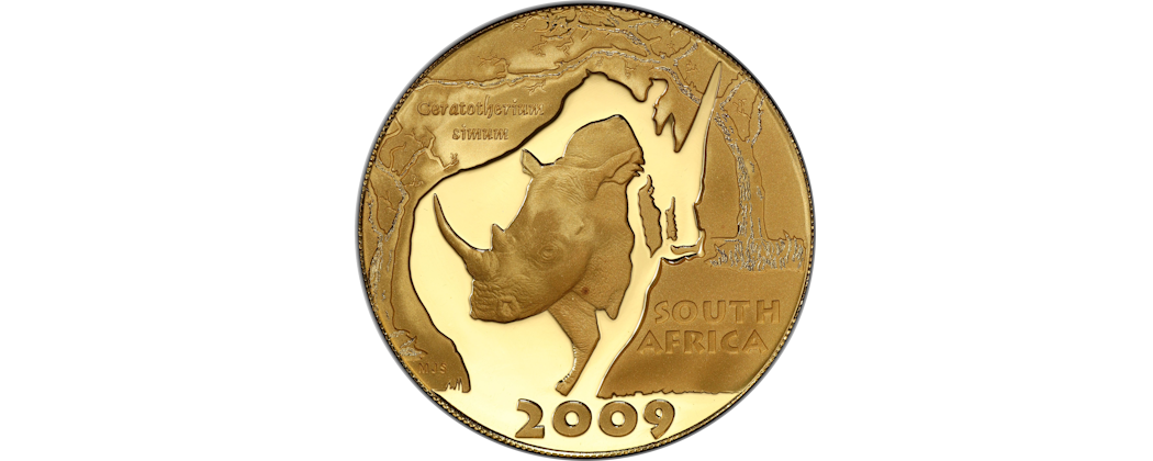2009 Natura Gold White Rhino – Safari Through Africa Coin
