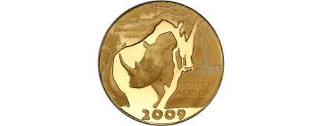 2009 Natura Gold White Rhino – Safari Through Africa Coin